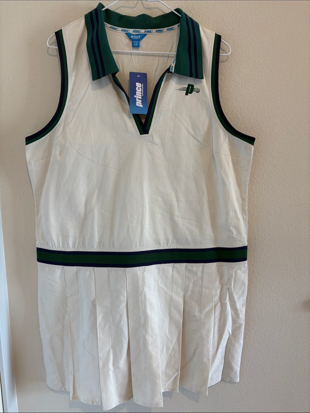 NWT Prince Sports Women's Collared Pickleball Pleated Athletic Sports Dress 2XL